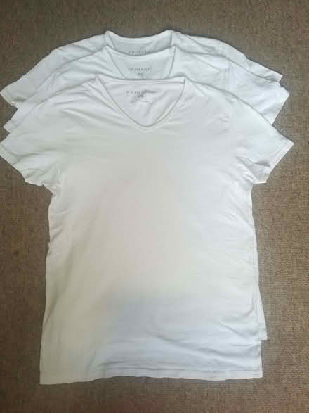 Photo of free White vests - Size XS and L (Woodford IG8) #1