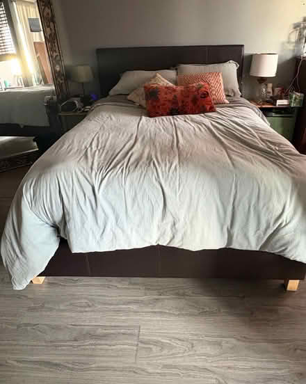 Photo of free Queen bed frame and box spring (Waikiki) #1