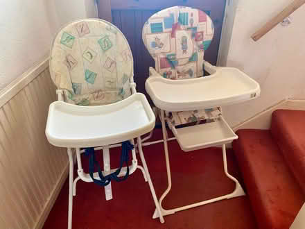 Photo of free Baby high chairs x2 (Eastbourne BN21) #1