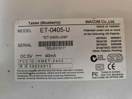 Photo of free Wacom Graphire 1 with pen and (Barnacle CV7) #2