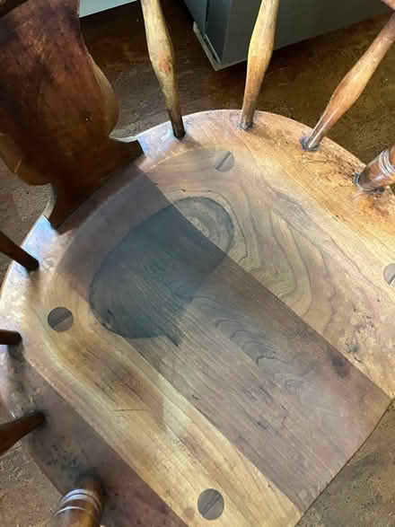 Photo of free 2 solid wood captain's chairs (Arlington/West Medford line) #3