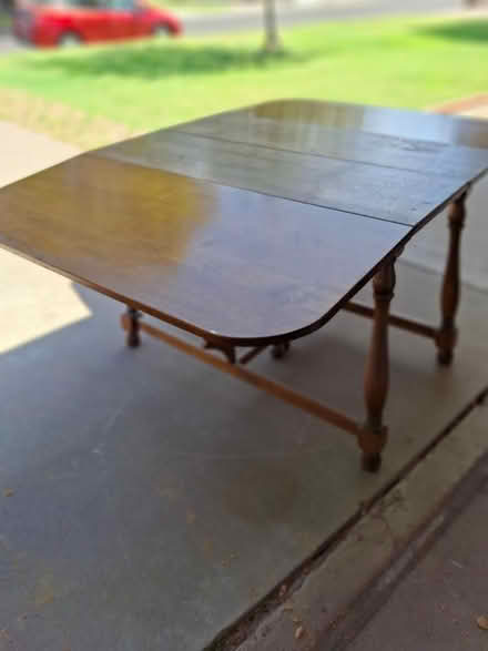Photo of free Wooden dining table 42” x 28.5”/65" (North Central Phoenix) #3