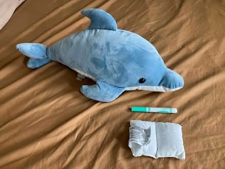 Photo of free Stuffy dolphin with hot pack (Arlington/West Medford line) #1
