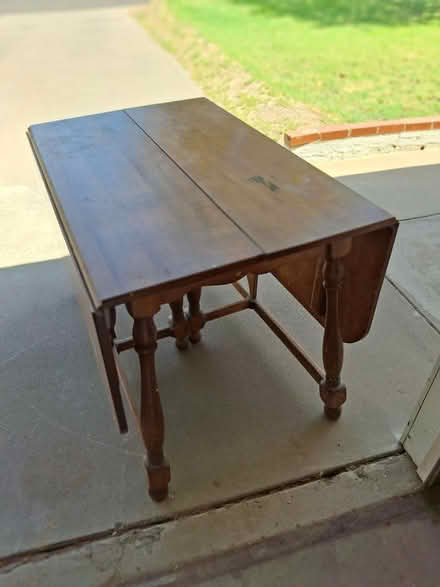 Photo of free Wooden dining table 42” x 28.5”/65" (North Central Phoenix) #1