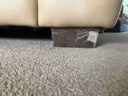 Photo of free Cream leather comfy chair (The Camp AL1) #3