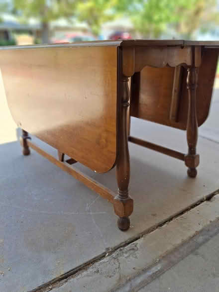 Photo of free Wooden dining table 42” x 28.5”/65" (North Central Phoenix) #2