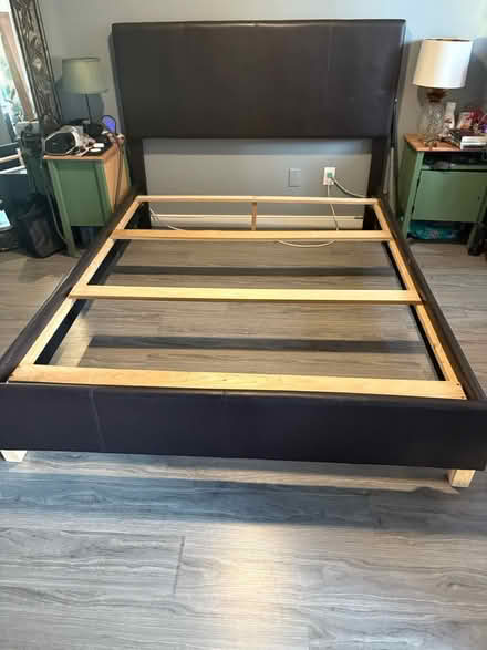 Photo of free Queen bed frame and box spring (Waikiki) #3