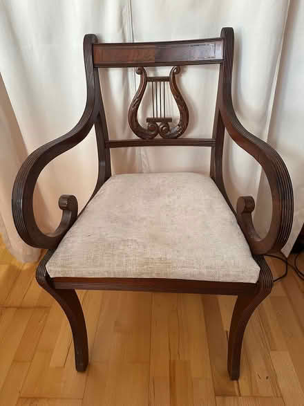 Photo of free Lovely Reproduction Regency Table and 6 Chairs (CT5) #3