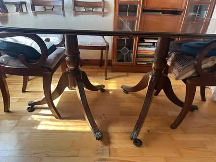 Photo of free Lovely Reproduction Regency Table and 6 Chairs (CT5) #1