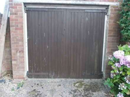 Photo of free Used Wooden Garage Doors (CT19) #2