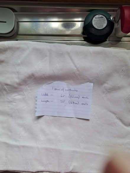 Photo of free Pair of off-white curtains (Carterton OX18) #1