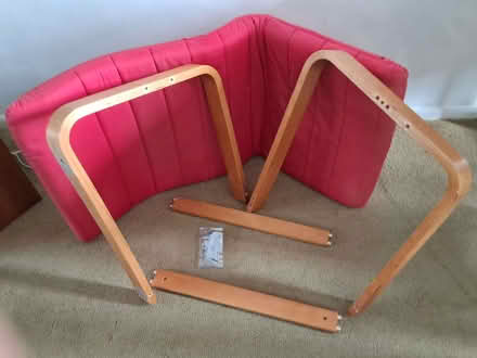 Photo of free Ikea Paong Chair with red cushion (Croxley Green WD3) #1