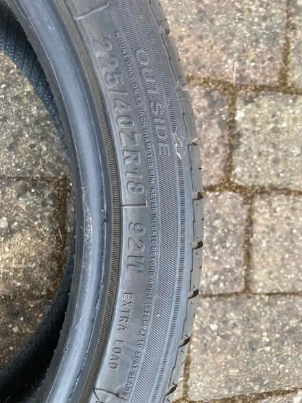 Photo of free Roadcruza RA710 tyre, 225/14ZR18 (Stock CM4) #3
