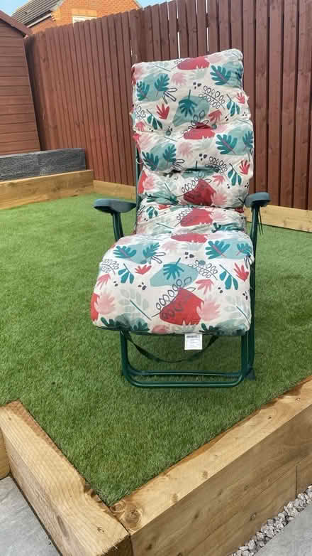 Photo of free 2 x sun loungers and cushions (Swinton rotherham) #1