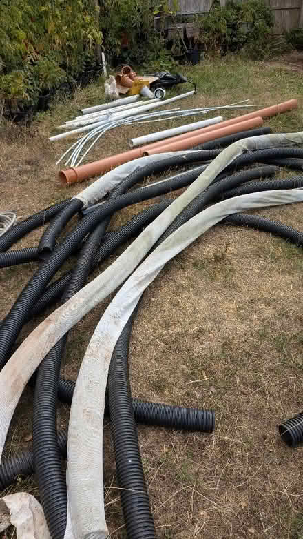 Photo of free Left over pipes/drainage from a pond project (Hallow WR2) #1