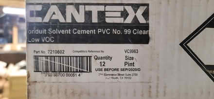 Photo of free PVC Cement (I-64 and Battlefield) #2