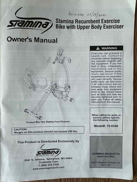 Photo of free Exercise Bike-recumbent (West Medford) #2