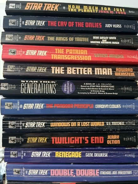 Photo of free Star Trek TOS novel collection (Bay Ridge) #3