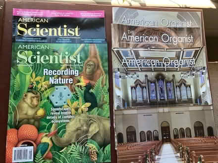 Photo of free mags: Am. Scientist, Am. Organists (south sunnyvale) #1