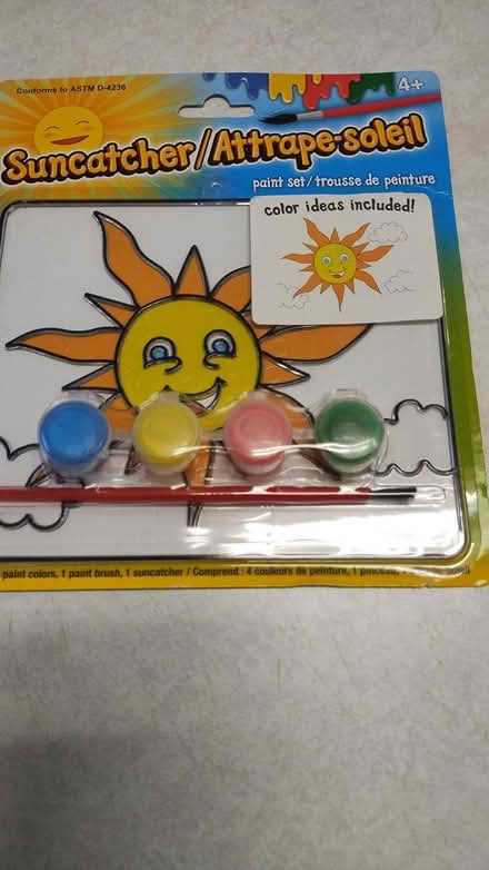 Photo of free Sun suncatcher paint set (Allen) #1