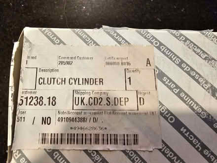 Photo of free 55227259 Clutch slave cylinder for Fiat Multipla (Marden TN12) #3
