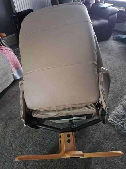 Photo of free Leather recliner chair and stool (Barnsley S70) #3