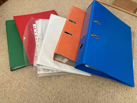 Photo of free 5 files and lots of plastic wallets (Levenshulme M19) #1