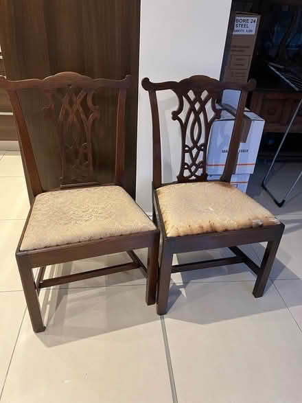 Photo of free Two wooden chairs (Abraham Heights LA1) #1