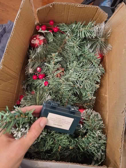 Photo of free Christmas garland 9ft (Rotherhithe SE16) #1