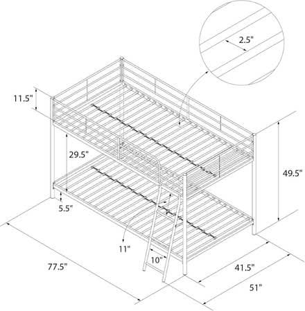 Photo of free Twin over Twin Bunk Bed (Elgin, near Bowes & Nessler) #4