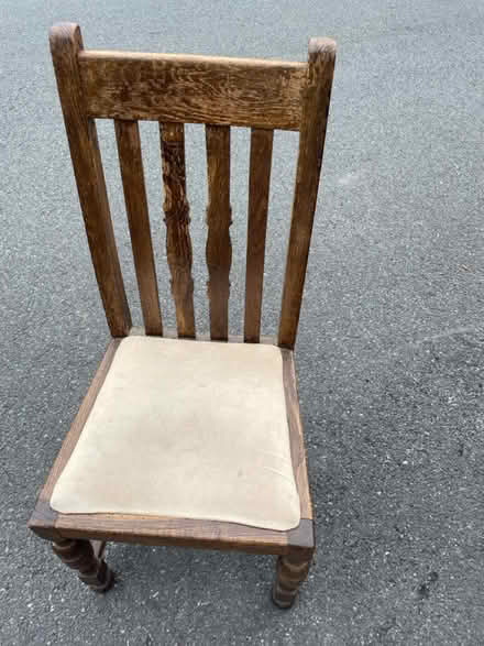 Photo of free Wooden dining room chair (Levenshulme M19) #1