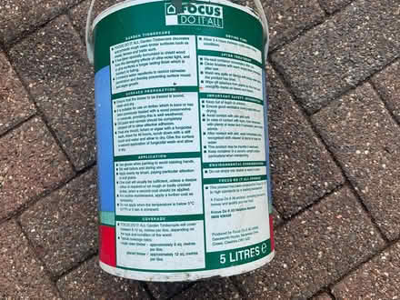 Photo of free Garden Timbercare woodstain - green (Moor Park L23) #2