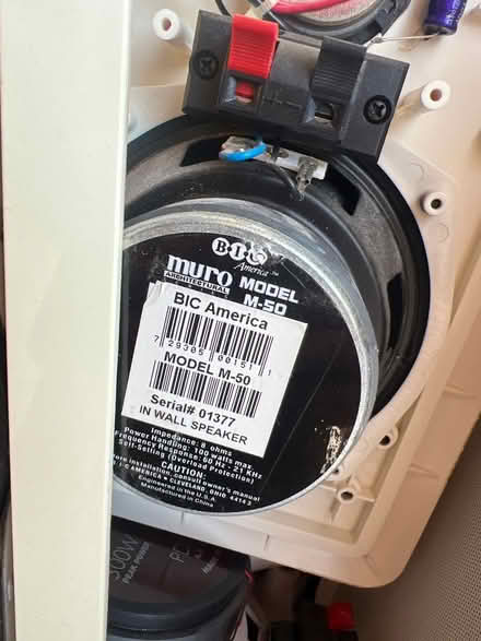 Photo of free Eight In-wall speakers (Swan Terrace & Fort Hunt Rd) #4