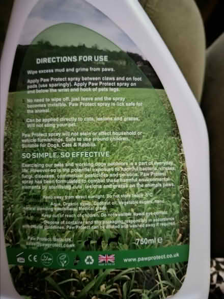 Photo of free Paw protect organic spray (BH9) #3