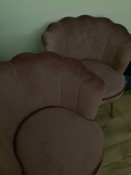 Photo of free Velvet chairs x2 (Rochford SS4) #1