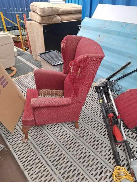 Photo of free Queen Anne Armchair for restoration (Holmes FY5) #1