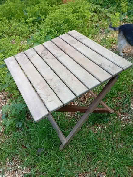 Photo of free Small folding hardwood table (Buxworth SK23) #1