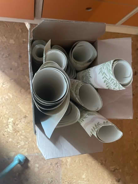 Photo of free Spare rolls of pink and green wallpaper (Ruskin Park SE5) #3