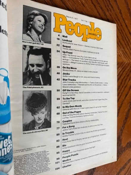 Photo of free People Magazine From 1977 (Near Davis Square) #2
