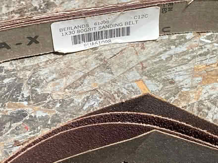 Photo of free 6 sanding belts 1inch wide (Bolingbrook) #1