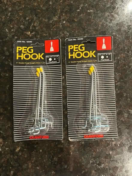 Photo of free 4” Peg hooks (Smoky Hill Rd & Tower Rd) #1