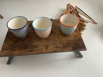 Photo of free Plant pots, laptop desk, wood hangers x10 (Richmond TW9) #1