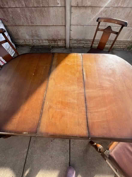 Photo of free Wooden dining Table with 4 chairs (Blackbrook WA11) #2
