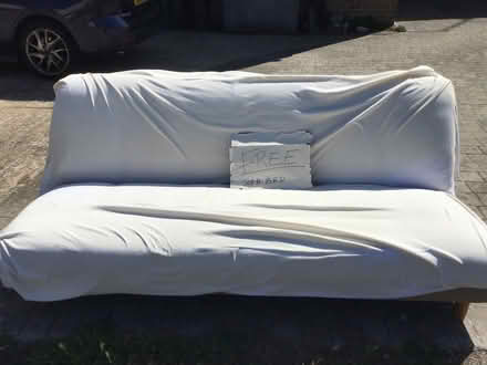 Photo of free Old sofa bed. (Shoreham-by-Sea BN43) #1