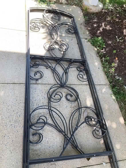 Photo of free 3 wrought iron trellises (Market st and wood t) #1