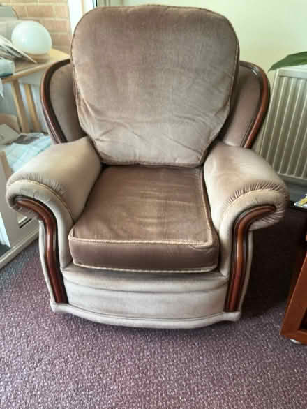 Photo of free 3 seat Sofa and two armchairs, can go separately. (Garsington OX44) #3
