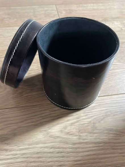 Photo of free Faux leather stitched tub (Golden Green TN11) #2