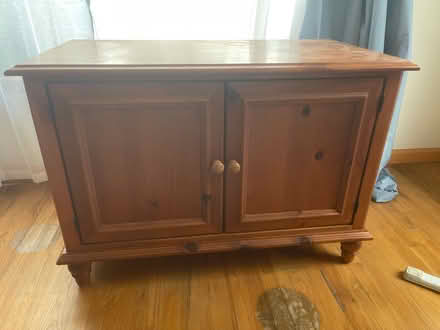 Photo of free solid wood TV stand cabinet (maple leaf lake city way) #1