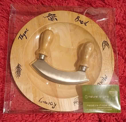 Photo of free Boxed Mezzaluna herb chopper set (Bilton CV22) #1