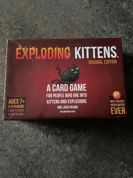 Photo of free Exploding Kittens Card game (Golden Green TN11) #1